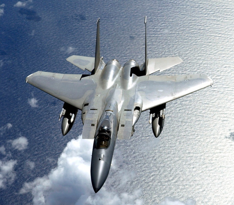 Истребитель ВВС США F-15C Eagle потерпел крушение в Северном море у берегов Англии.