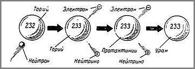 Строение оружейного урана-233.