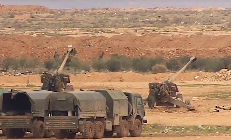 Гаубицы «Мста-Б» в Сирии использовали при стрельбе УАС «Краснополь».