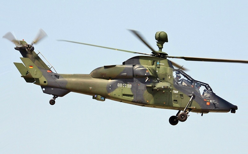 Франко-германский вертолёт EC 665 Tiger.