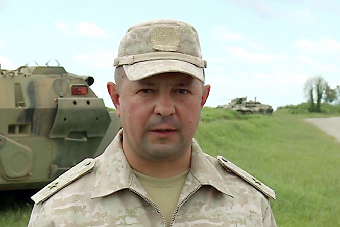 Командарм общевойсковой армии ЗВО генерал-майор Владислав Ершов.