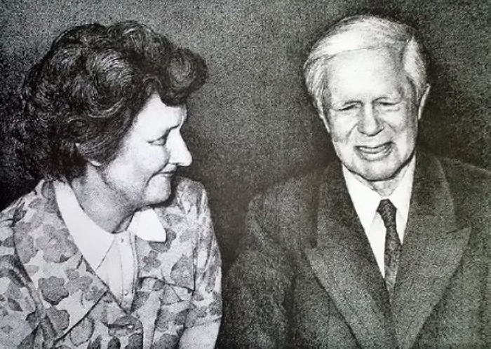 Исхак Ахмеров с женой Еленой (Хелен Лоури).