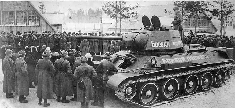 Танк Т-34 «Боевая подруга» был построен на сбережения Марии Октябрьской.
