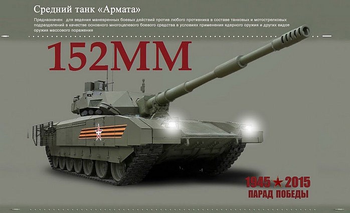 Вариант танка Т-14 со 152-мм пушкой наверняка будет пущен в серию.