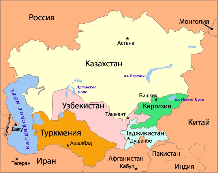 Бывшие республики СССР замкнуты на Россию и Китай, на их совместные трансевразийские проекты.