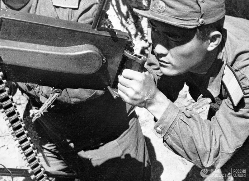 Корейская война 1950-1953 гг. Стрелок-охотник за вражескими самолётами.