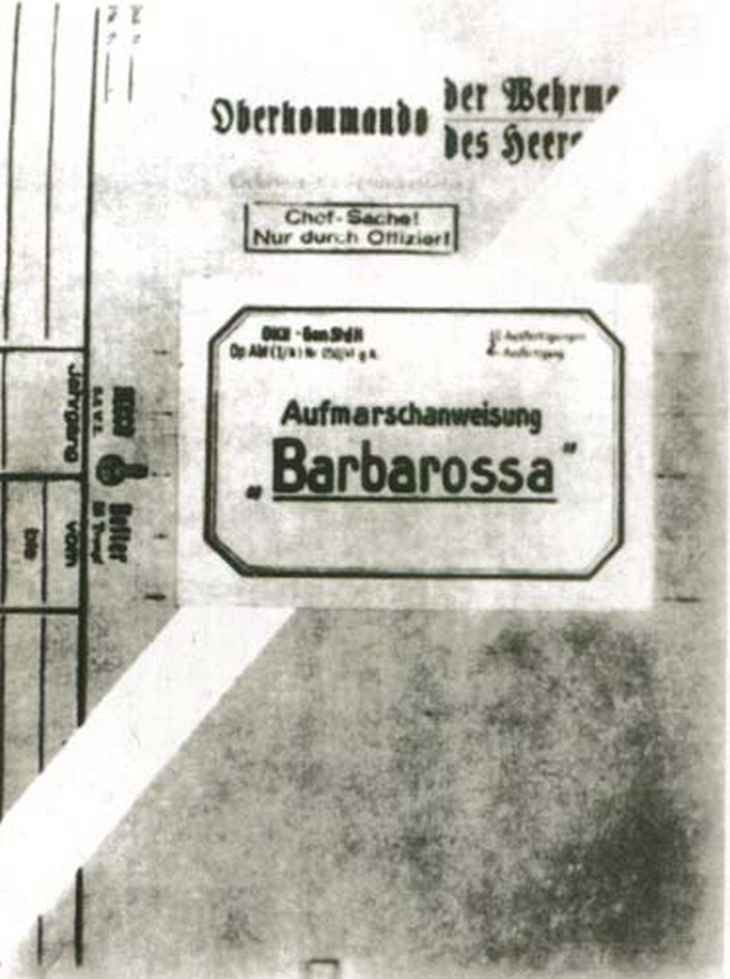 Титульный лист директивы № 21 - план «Барбаросса».