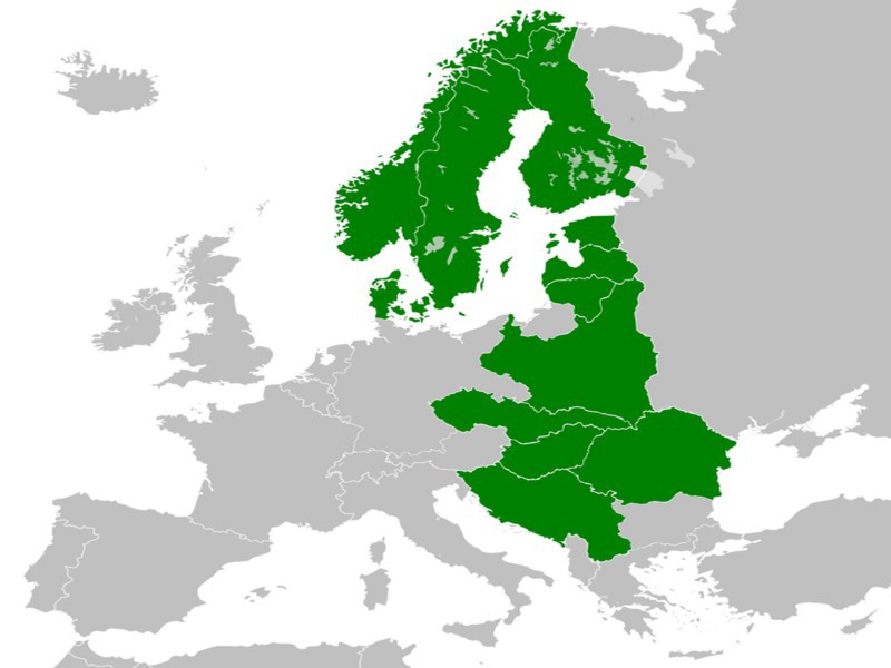 Концепция нацистов зиждется на идее «Междуморья» (Intermarium) - создания географической и идеологической территории между Адриатикой, Чёрным и Балтийским морями.