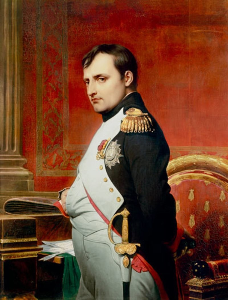 Наполеон I Бонапарт. Портрет кисти Поля Делароша.