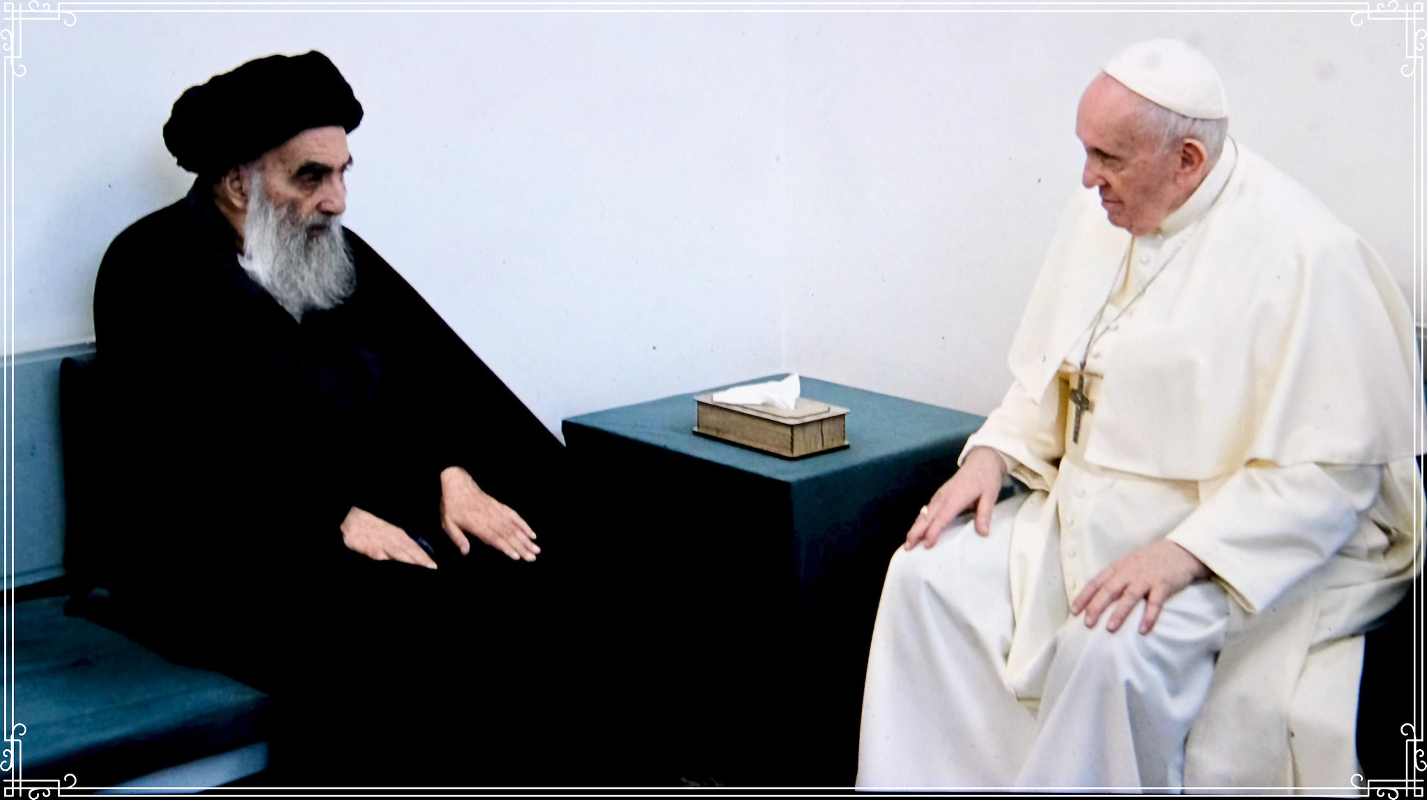 Ключевым моментом визита папы римского стала его встреча в Эн-Наджаф с великим аятоллой Али аль-Систани, духовным лидером шиитов Ирака.