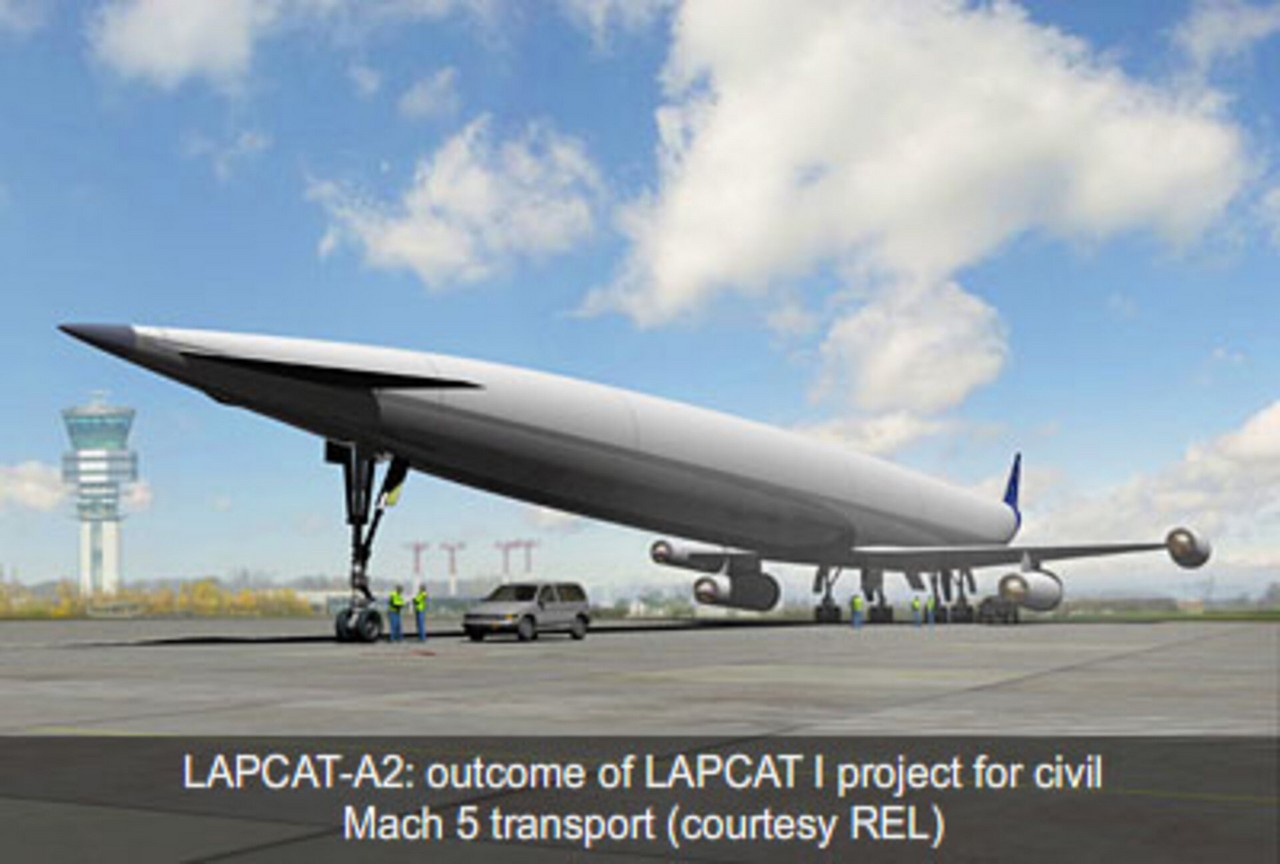 LAPCAT II - проект ЕС и Великобритании по разработке гражданского транспортного самолёта, способного лететь со скоростью до 5 чисел Маха с использованием гибридного турбореактивного двигателя.