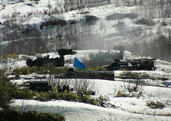 На Сахалине завершилось тактическое учение с военнослужащими ВВО на полигоне «Успеновский».