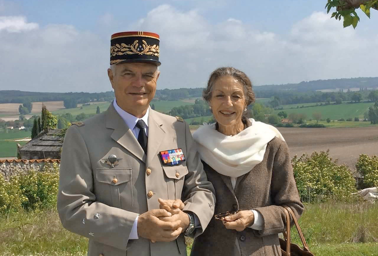 Дивизионный генерал Дидье Тозен с женой Бриджиттой.