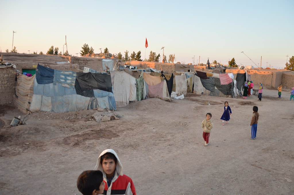 Лагерь афганских беженцев в Иране.
