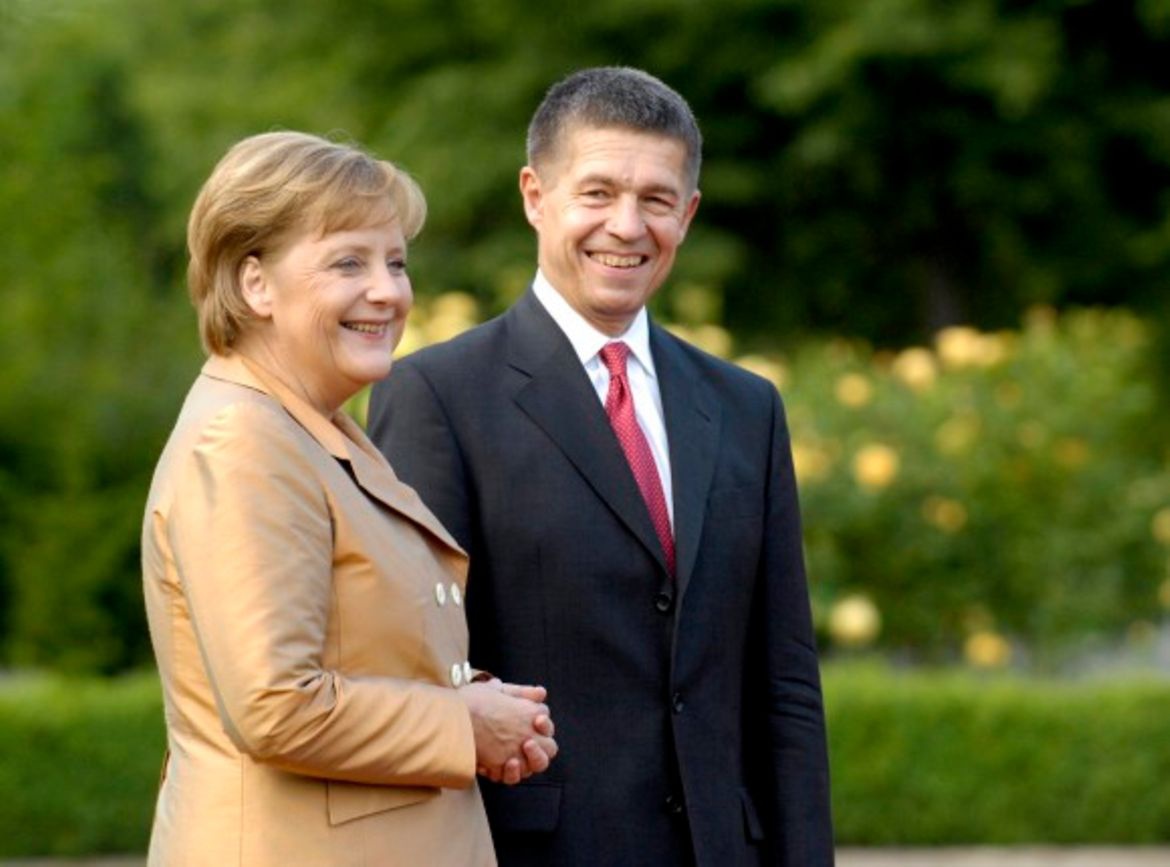 Ангела Меркель и её муж - Йохим Зауэр, учёный-химик.