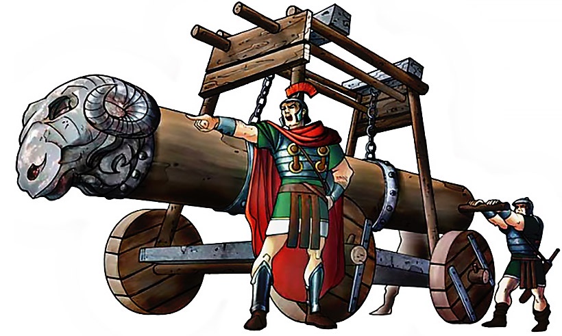 Баран - так называлось древнее стенобитное орудие, таран.