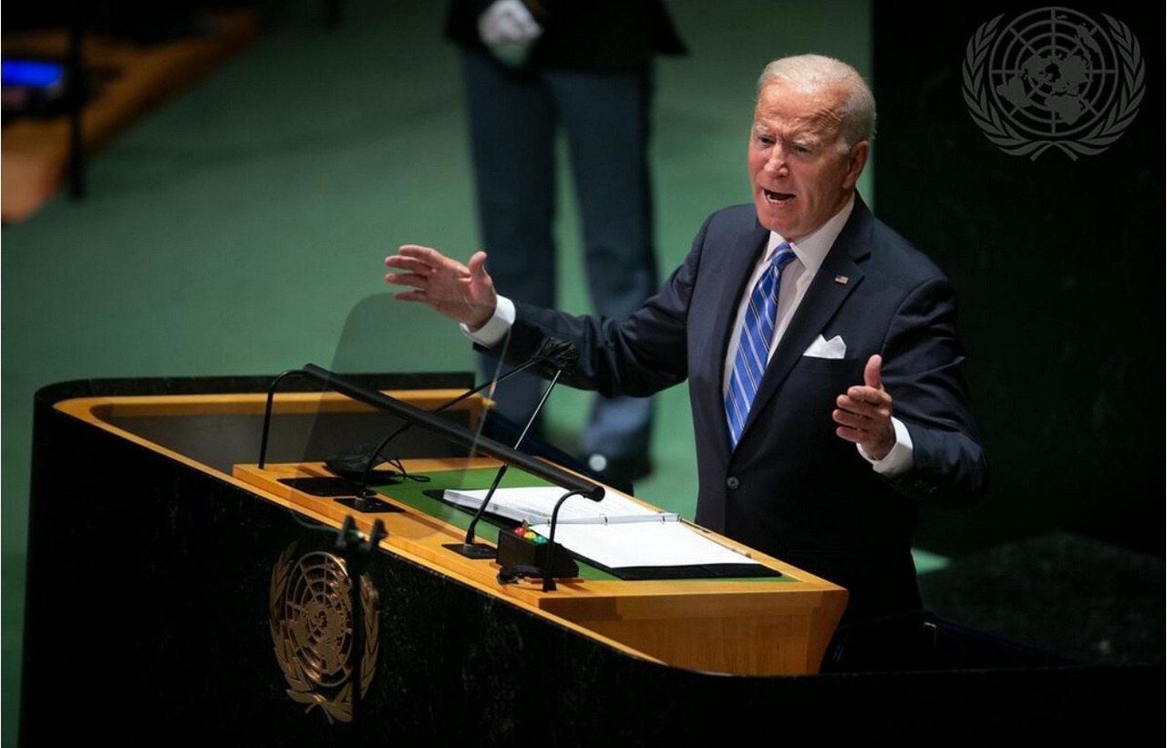 Президент Джо Байден выступает на Генассамблее ООН.