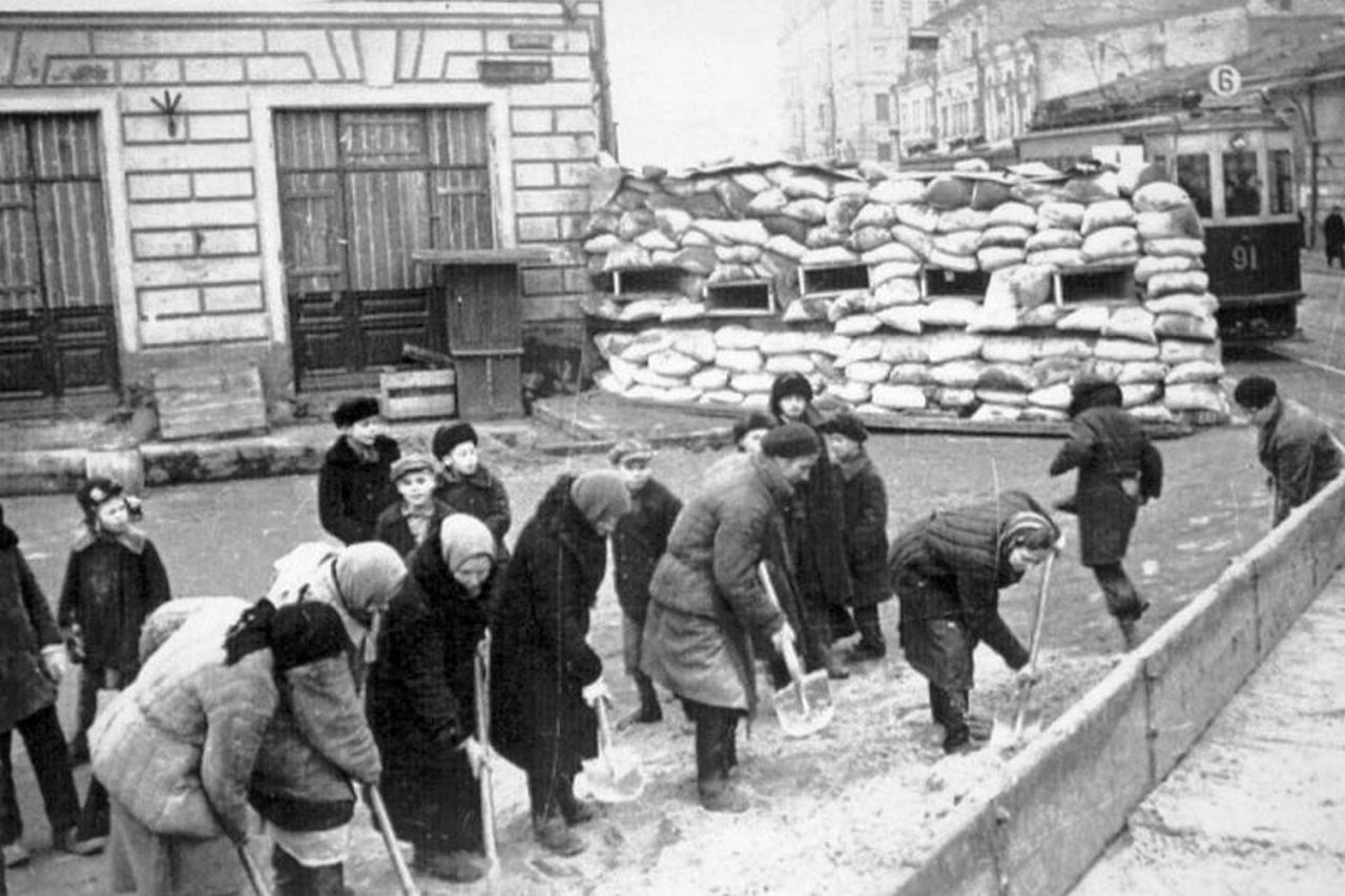 Москва готовится к обороне, 1941 г.