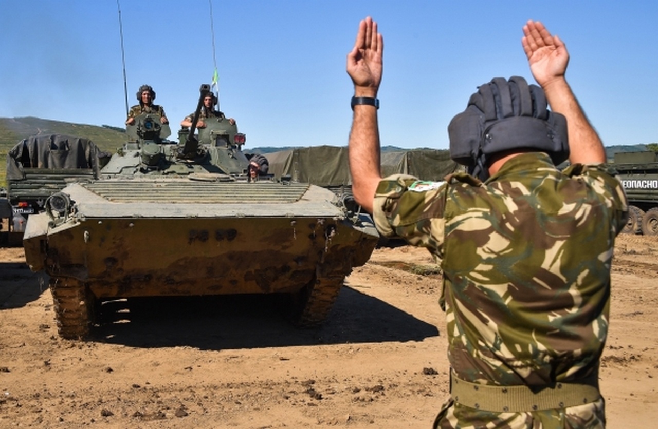 Военнослужащие армии Алжира приняли участие в командно-штабных учениях «Восток-2022» на полигоне Сергеевский.