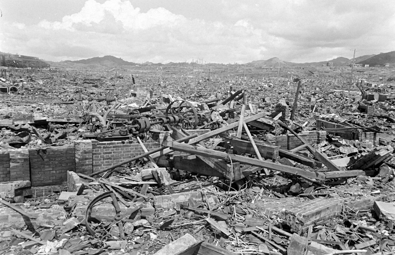 Руины Нагасаки после атомной бомбардировки.