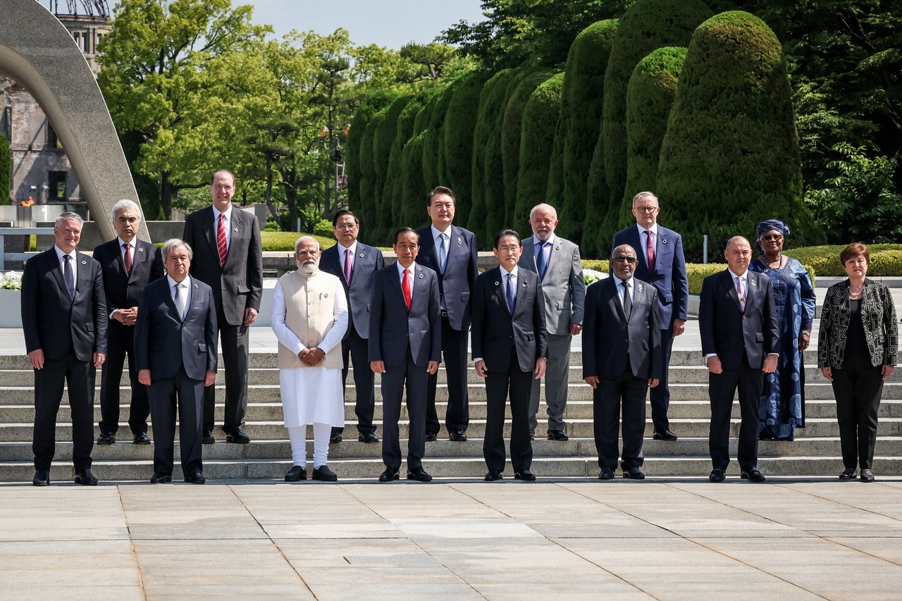 Гости саммита, среди которых главы ООН и ВТО, премьер Индии и президент Бразилии.