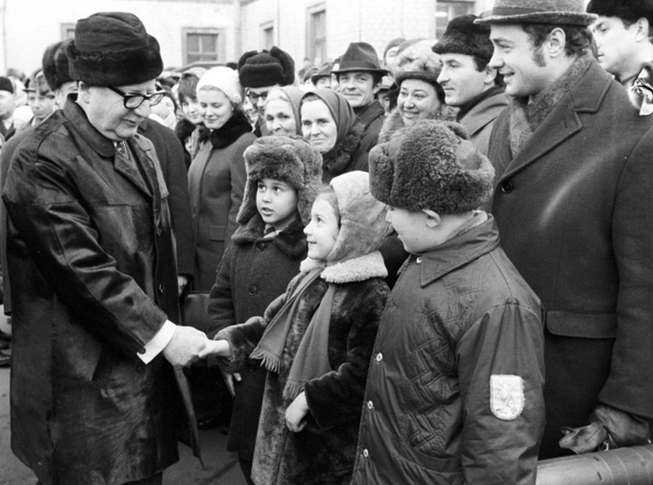 Сальвадор Альенде во время посещения Киева, 1972 г.