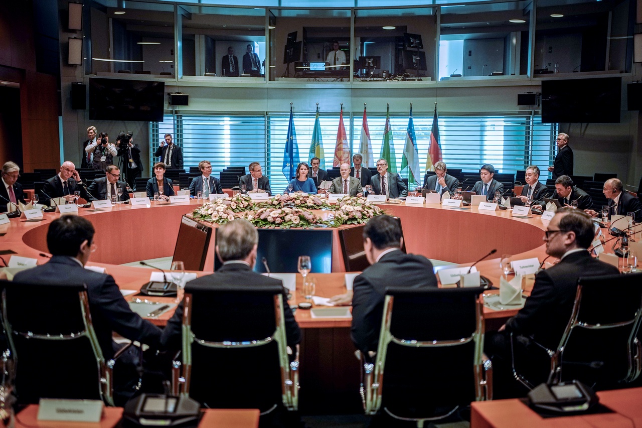Центральноазиатский саммит президентов в Берлине. Только вместо Байдена - Шольц, 29 сентября 2023 г.