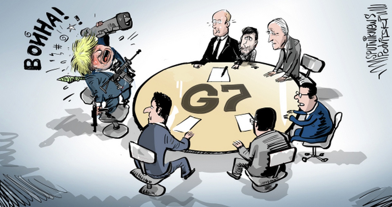 Экс-премьер Великобритании Борис Джонсон обратился к лидерам стран G7 и НАТО с призывом отказаться от попыток принуждения Владимира Зеленского к мирным переговорам, сообщала газета The Guardian, июнь 2022 г.