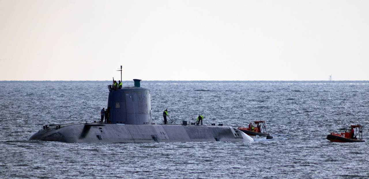 Подводная лодка ВМС Израиля «Танин» класса «Дольфин».