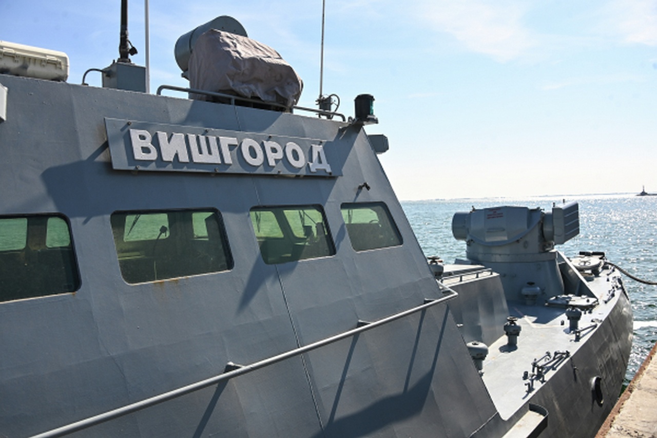 Малый бронированный артиллерийский катер «Вышгород», брошенный ВМСУ в Бердянске, после ремонта вошёл в состав Черноморского флота РФ.