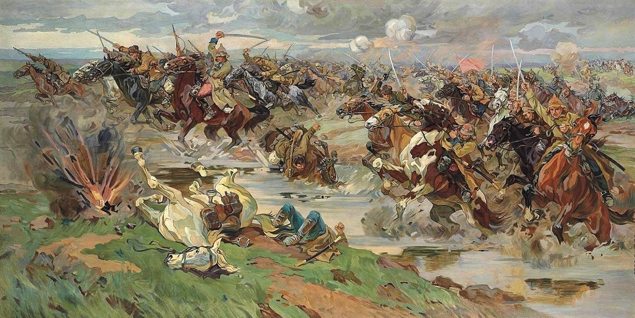 «Красная кавалерия на Перекопе» (художник Н.С. Самокиш).