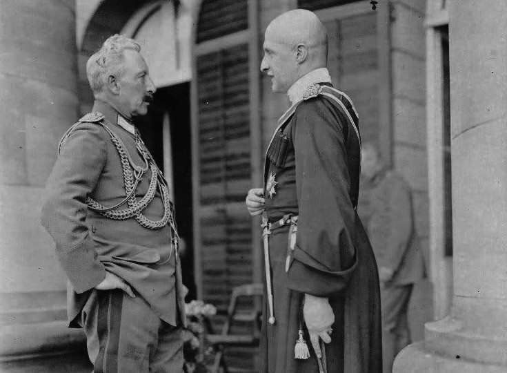 Кайзер Германской империи Вильгельм II (слева) и гетман Скоропадский.
