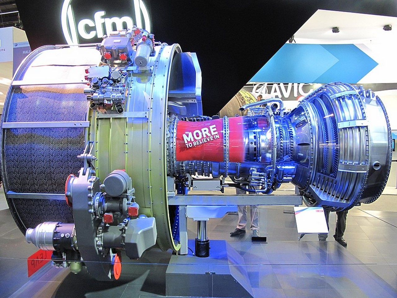 Турбовентиляторный двигатель CFM International LEAP, установленный на Boeing 737 MAX.