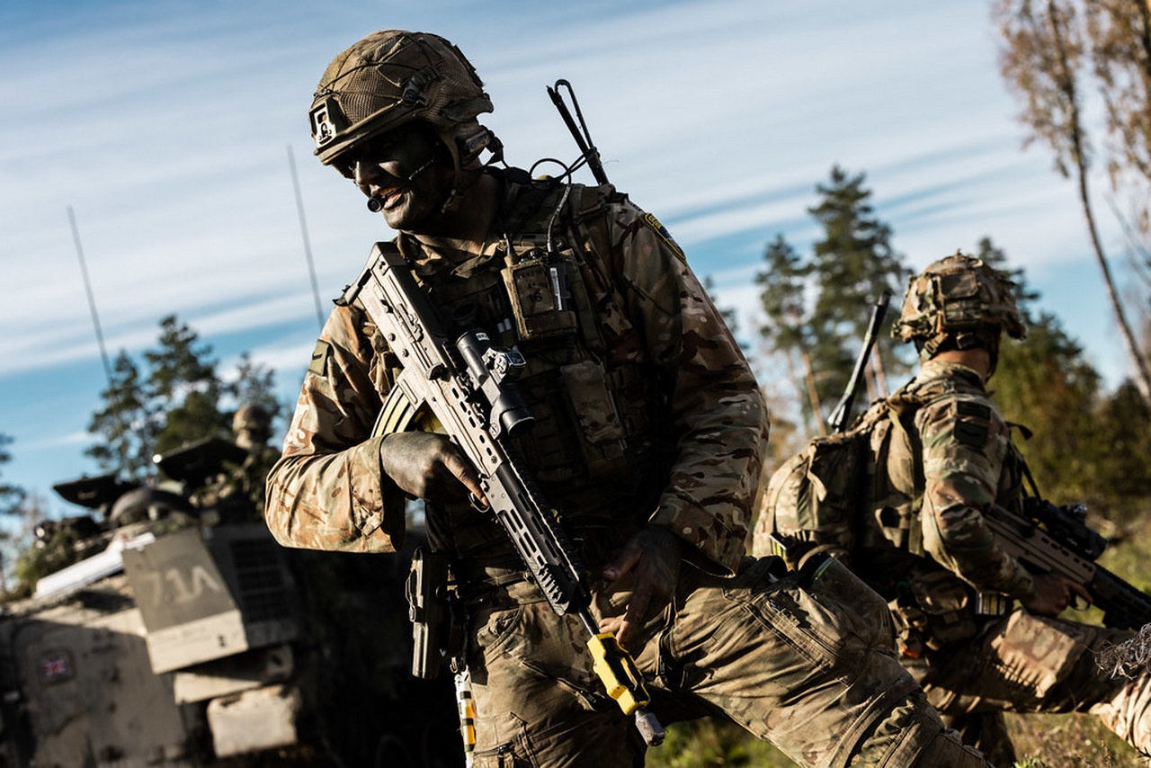 Учения «Смелый стрелок» проверили боеспособность многонациональной боевой группы НАТО в Эстонии, октябрь 2023 г.