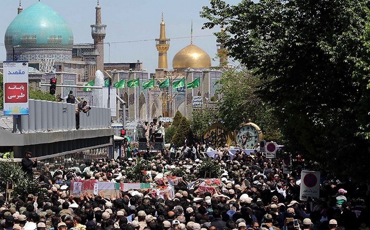 Похороны иранцев, убитых «Джейш аль-Адль» во время террористического инцидента, 2017 г.