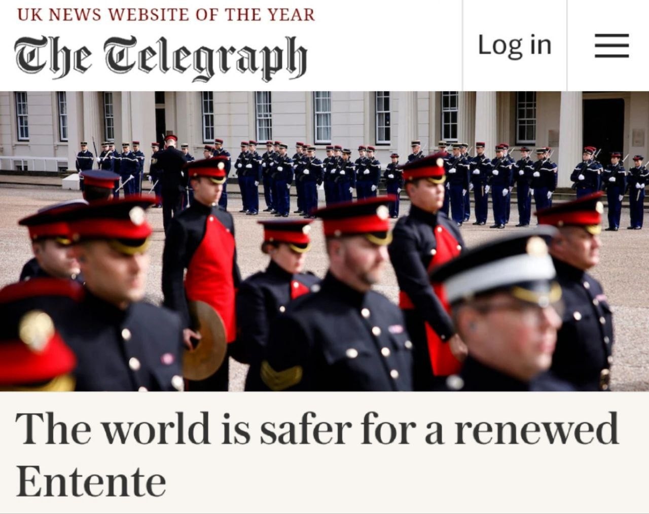 В статье для The Daily Telegraph министры иностранных дел Великобритании и Франции Дэвид Кэмерон и Стефан Сежурне призывают к формированию «обновлённой Антанты» - для борьбы с Россией.