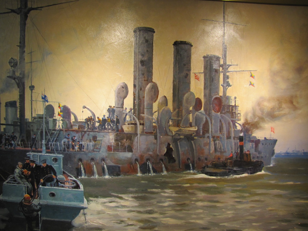 Подъём крейсера в 1944 году.