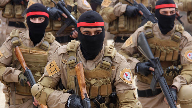Бойцы курдских отрядов народной самообороны