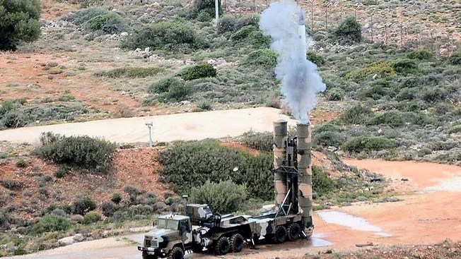 Первый тестовый запуск комплекса с-300 греческой армией в декабре 2013 года