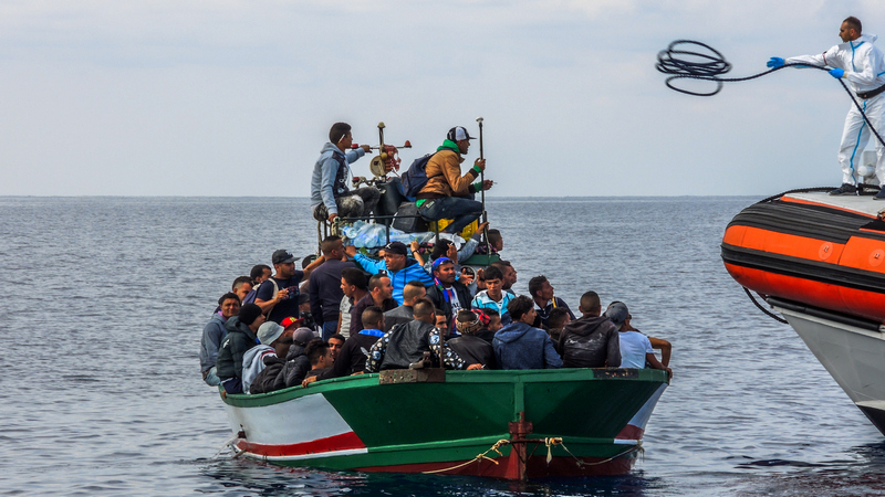 Мигранты из Сирии и Ирака на пути в Европу