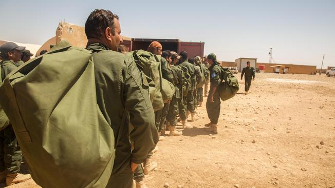 Тренировочный лагерь боевиков в Ракке