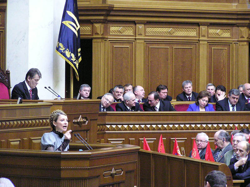 Премьер-министр Юлия Тимошенко в Раде