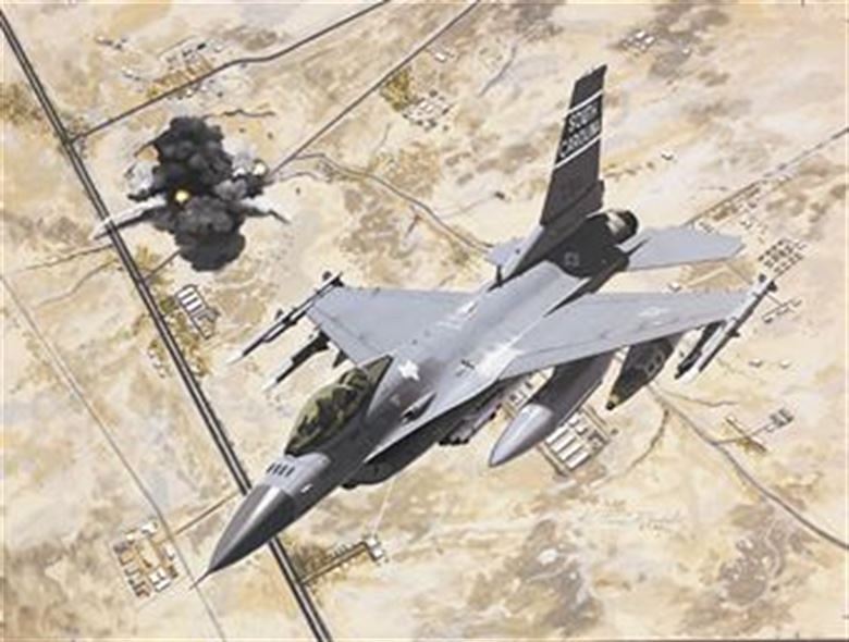 F-16 над Багдадом во время операции 
