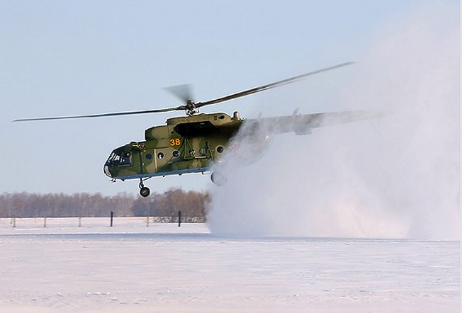 Вертолеты устанавливают минные поля с воздуха