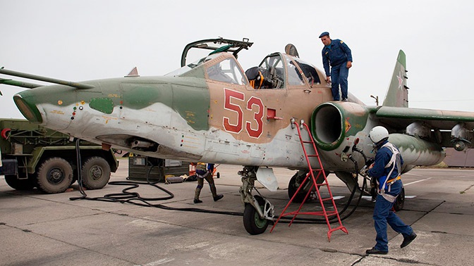 Штурмовая авиация ЮВО усилена четырьмя Су-25СМ3 «Суперграч» Штурмовая авиация ЮВО усилена четырьмя Су-25СМ3 «Суперграч»