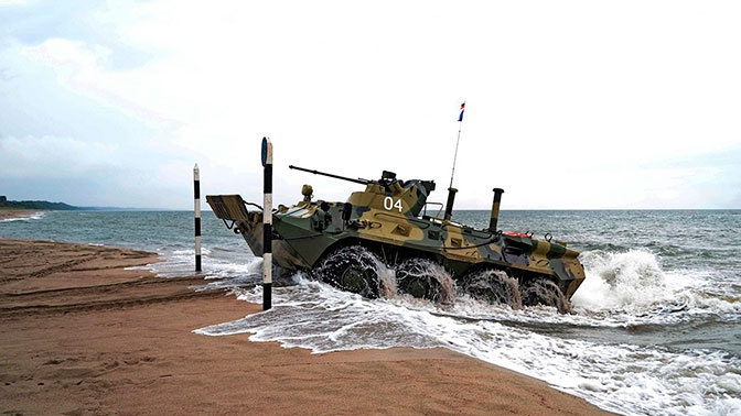 Морпехи ТОФ впервые выведут на плав БТР-82А Морпехи ТОФ впервые выведут на плав БТР-82А