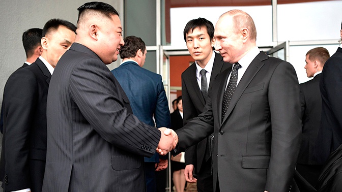 Ким Чен Ын и Путин обменялись поздравлениями Ким Чен Ын и Путин обменялись поздравлениями