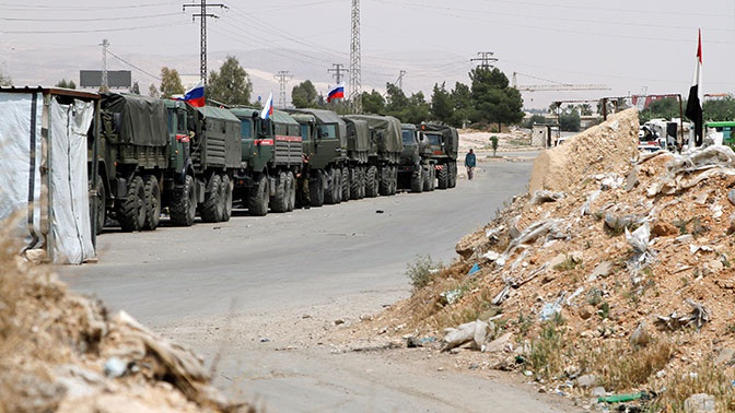 Военная полиция РФ провела патрулирование в провинции Алеппо Военная полиция РФ провела патрулирование в провинции Алеппо