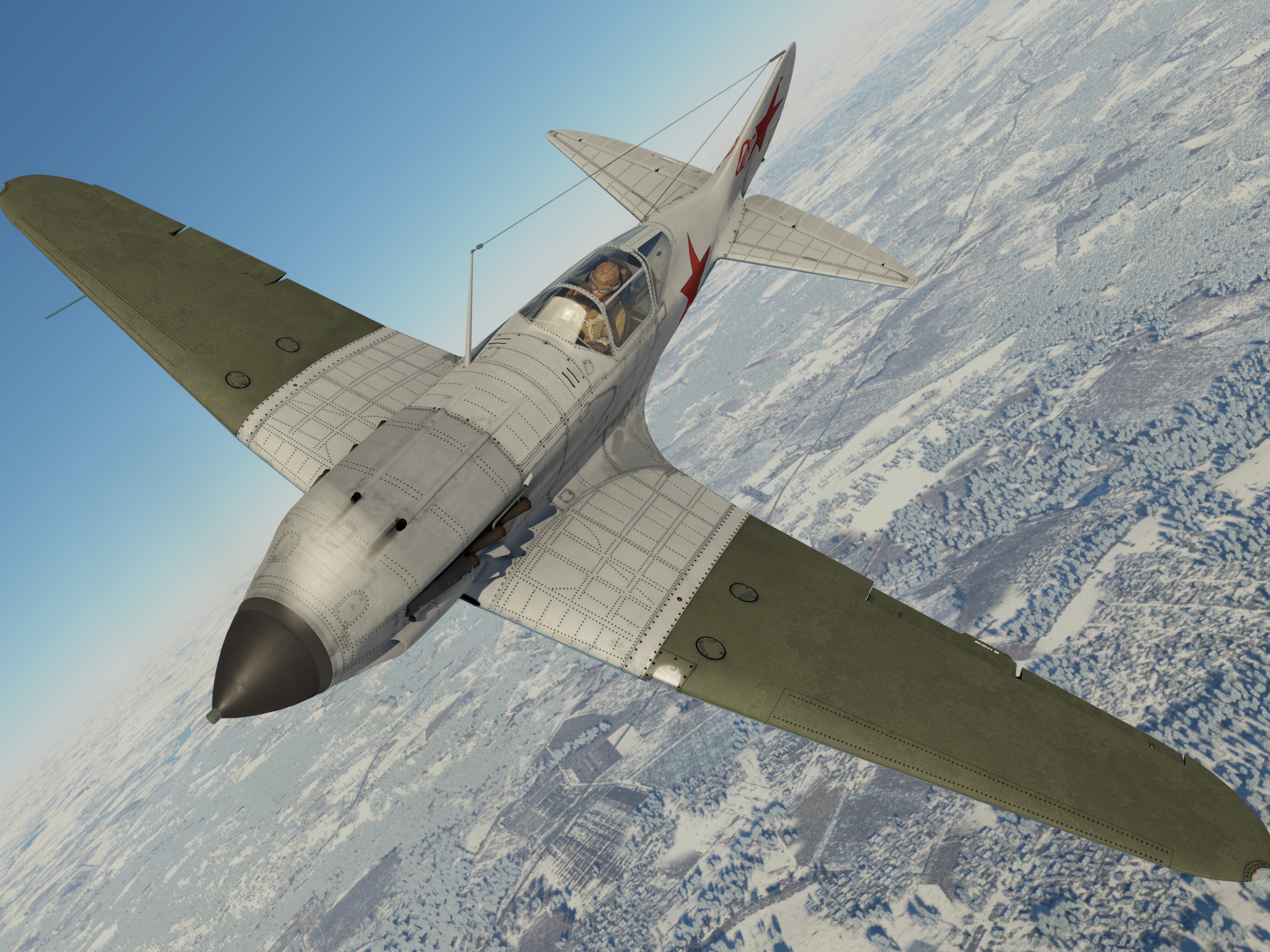 МиГ-3-34, 120-й иап ПВО Москвы (1942). Кадр из игры War Thunder, автор ливреи – Ustanovka_SK МиГ-3-34, 120-й иап ПВО Москвы (1942). Кадр из игры War Thunder, автор ливреи – Ustanovka_SK