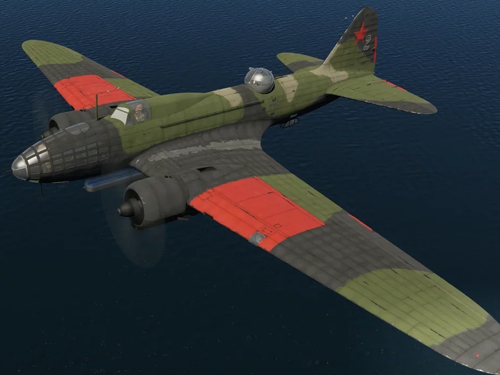 Ил-4, 1-я минно-торпедная авиа дивизия Черноморского Флота (1943), skin by Zaryulenko, кадр из игры War Thunder Ил-4, 1-я минно-торпедная авиа дивизия Черноморского Флота (1943), skin by Zaryulenko, кадр из игры War Thunder